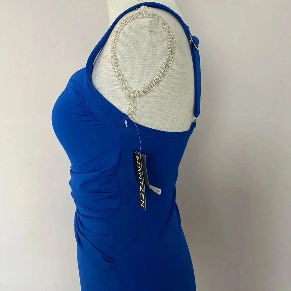 Jantzen Royal Blue One Piece Swimsuit Size 8